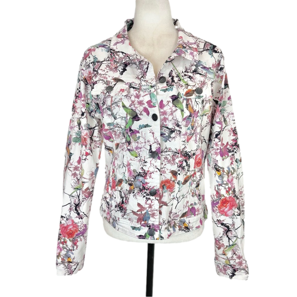 Lola Jeans floral denim jacket